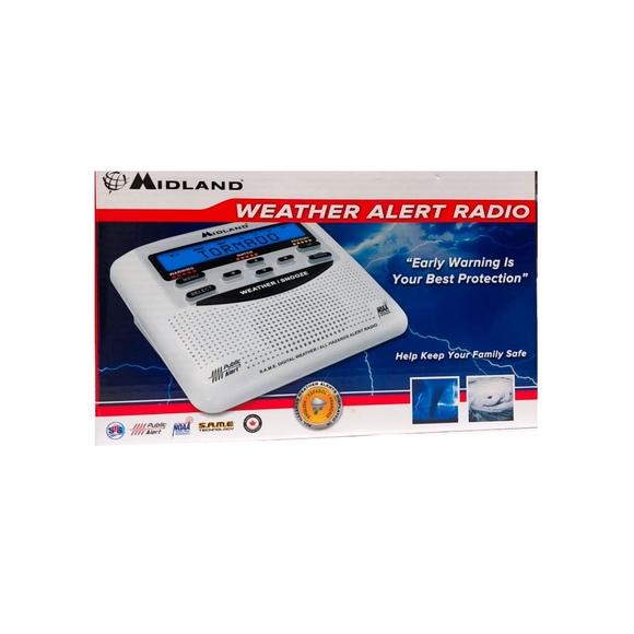New! Midland WR120 Desktop Weather Alert Radio - Picture 2 of 3